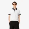 Polo Classic Fit com Canelado Contrastante