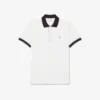 Polo Classic Fit com Canelado Contrastante