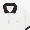 Polo Classic Fit com Canelado Contrastante
