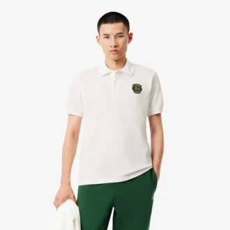 Polo Classic Fit Petit Piqua Badge para homem
