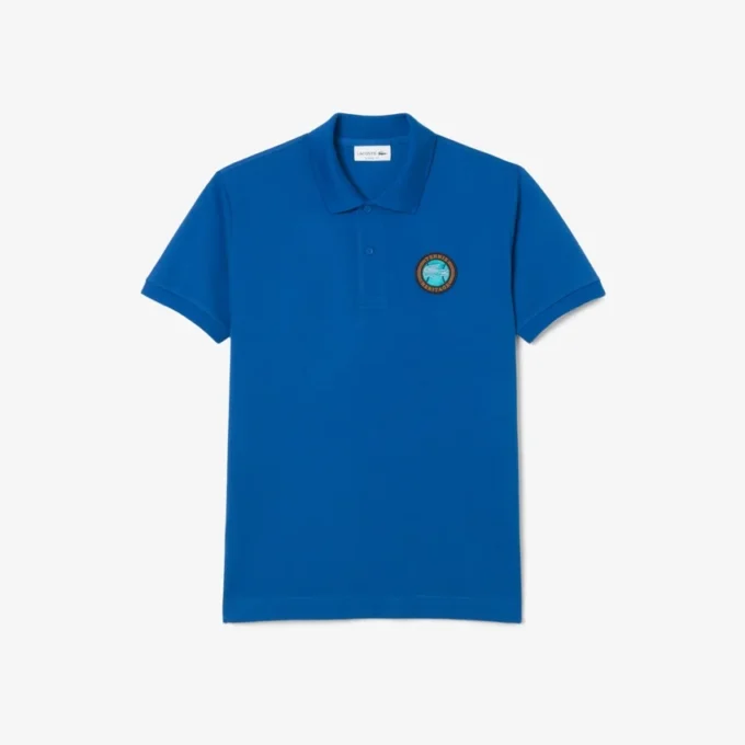 Polo Classic Fit Petit Piqua Badge para homem
