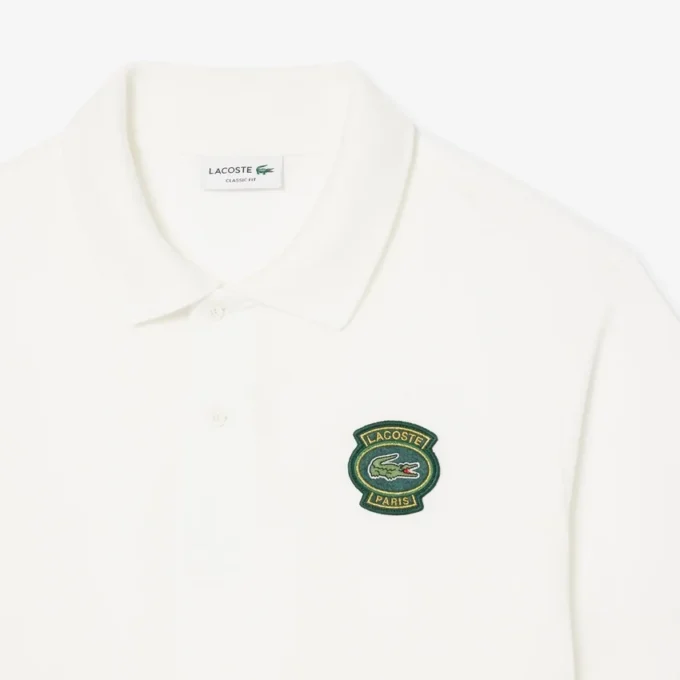 Polo Classic Fit Petit Piqua Badge para homem