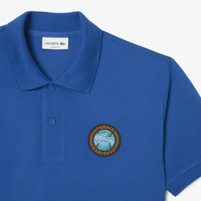 Polo Classic Fit Petit Piqua Badge para homem