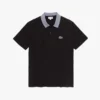 Polo de algodão com gola contrastante para homem
