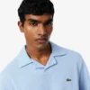 Polo de algodão e linho com corte clássico