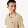 Polo de algodão e linho com corte clássico