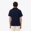 Polo de algodão e linho com corte clássico