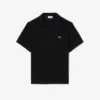 Polo de algodão e linho com corte clássico