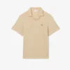 Polo de algodão e linho com corte clássico