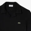 Polo de algodão e linho com corte clássico