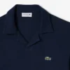 Polo de algodão e linho com corte clássico