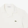 Polo de algodão e linho com corte clássico