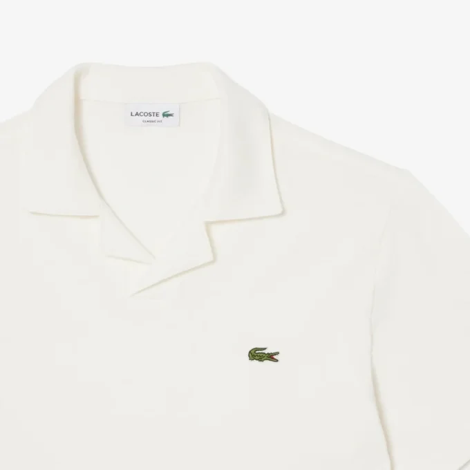 Polo de algodão e linho com corte clássico