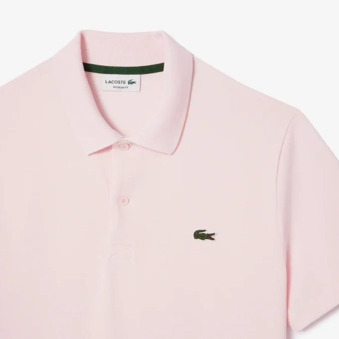Polo de algodão e poliéster de corte regular para homem