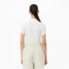 Polo de algodão elástico L.12.D Slim Fit para mulher