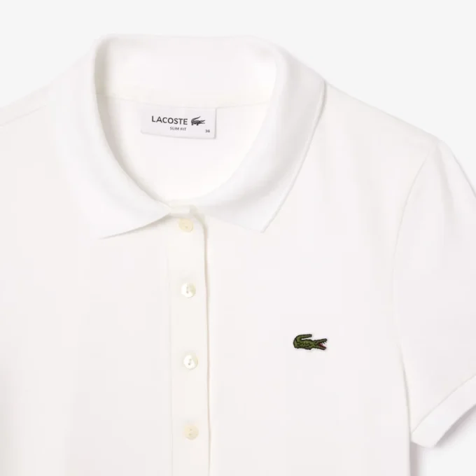 Polo de algodão elástico L.12.D Slim Fit para mulher