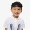 Polo de algodão estampado