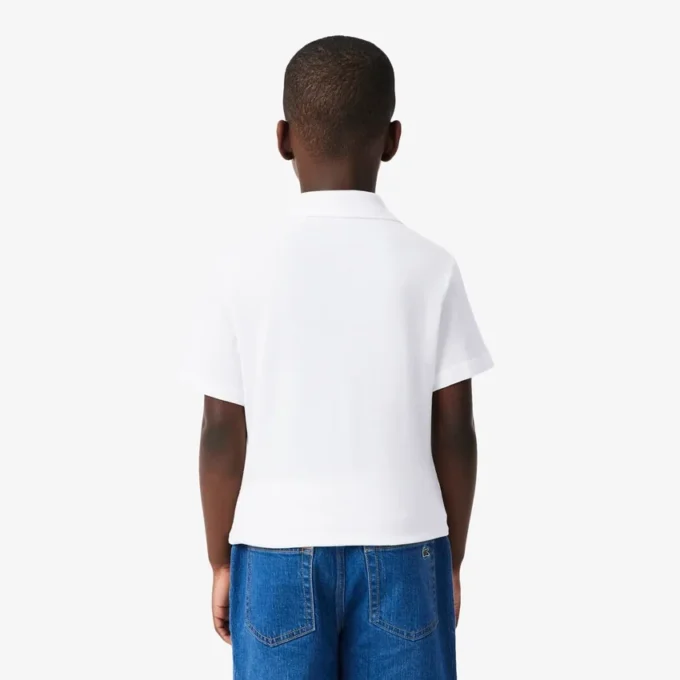 Polo de algodão estampado