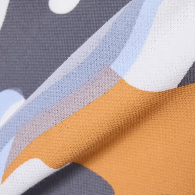 Polo de algodão estampado