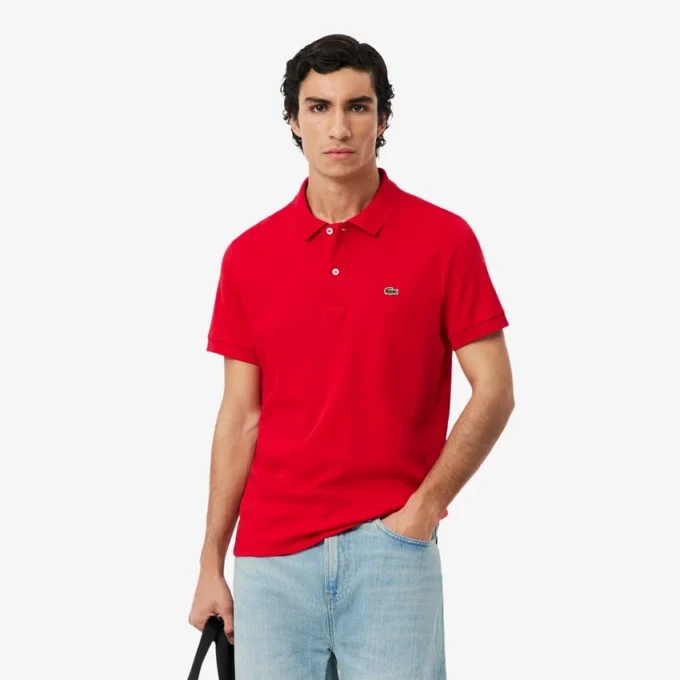 Polo de algodão Pima de corte regular para homem