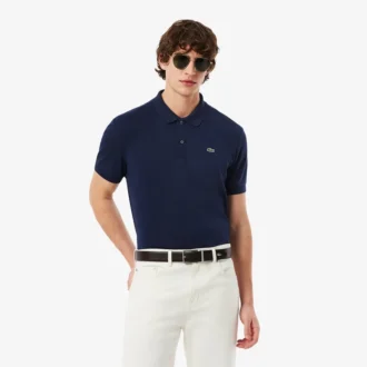 Polo de algodão Pima de corte regular para homem