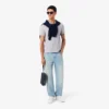 Polo de algodão Pima de corte regular para homem