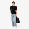 Polo de algodão Pima de corte regular para homem