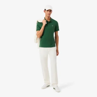 Polo de algodão Pima de corte regular para homem
