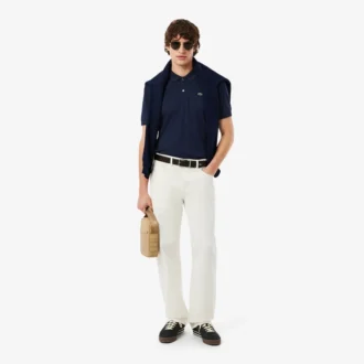 Polo de algodão Pima de corte regular para homem