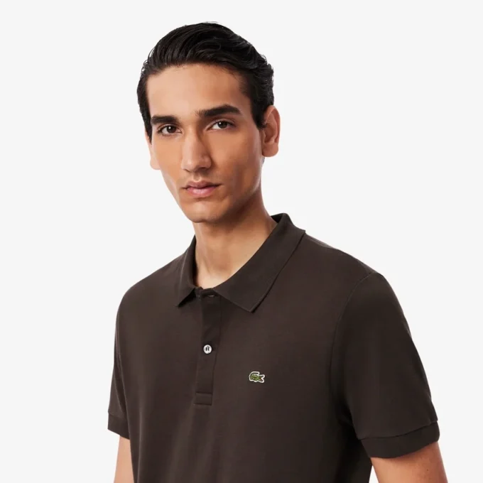Polo de algodão Pima de corte regular para homem