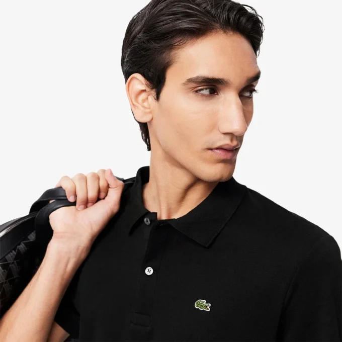 Polo de algodão Pima de corte regular para homem