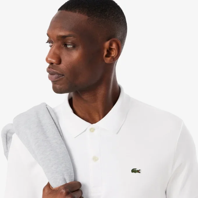 Polo de algodão Pima de corte regular para homem