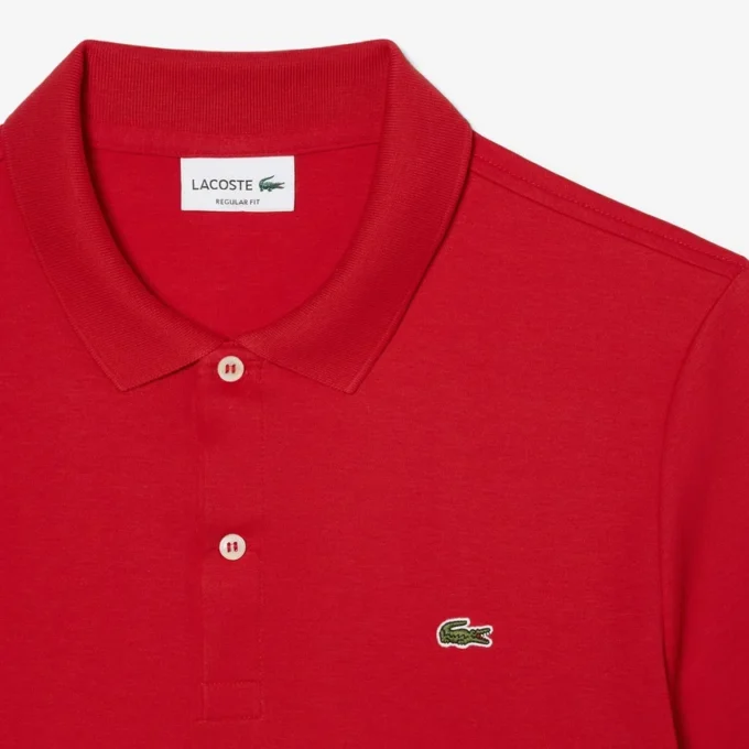 Polo de algodão Pima de corte regular para homem