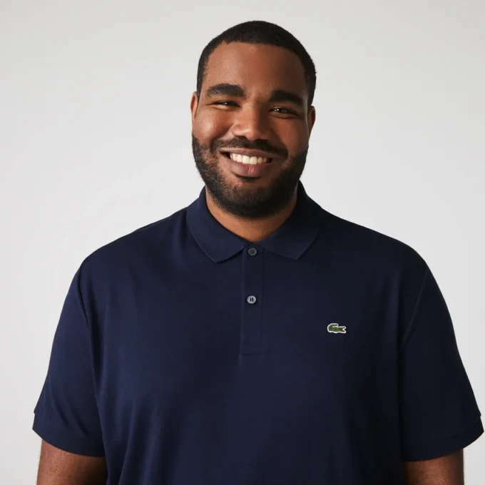 Polo de algodão Pima de corte regular para homem