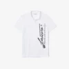 Polo de Algodão Piqué Signature de Corte Regular para Homem