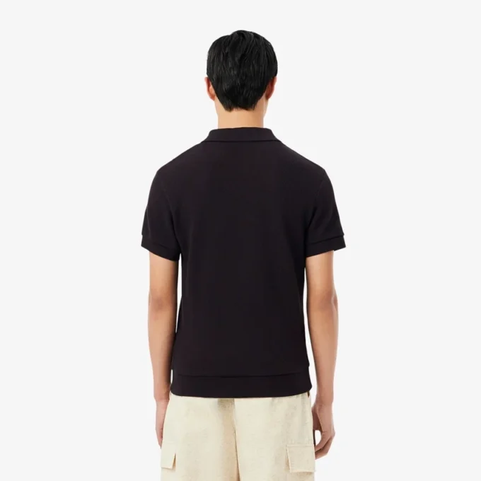 Polo de Algodão Rendado de Corte Regular