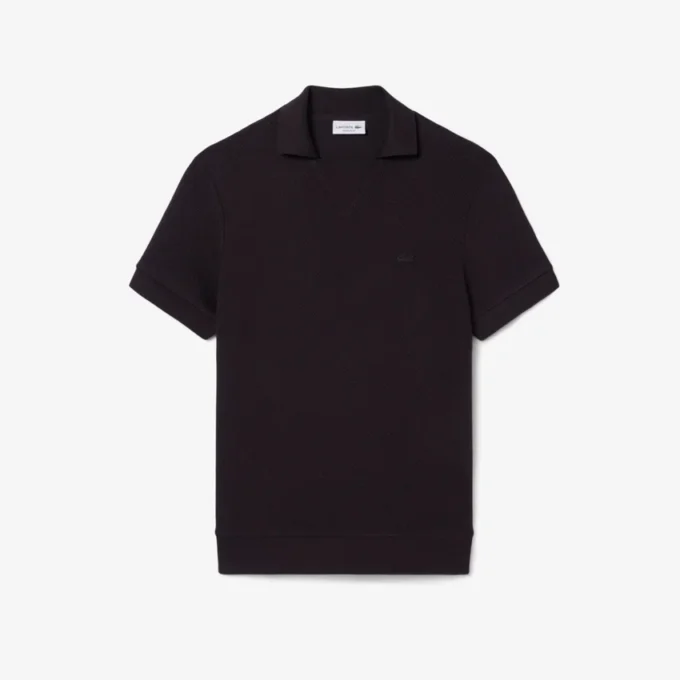 Polo de Algodão Rendado de Corte Regular