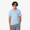 Polo de corte clássico com textura