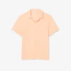 Polo de corte clássico com textura