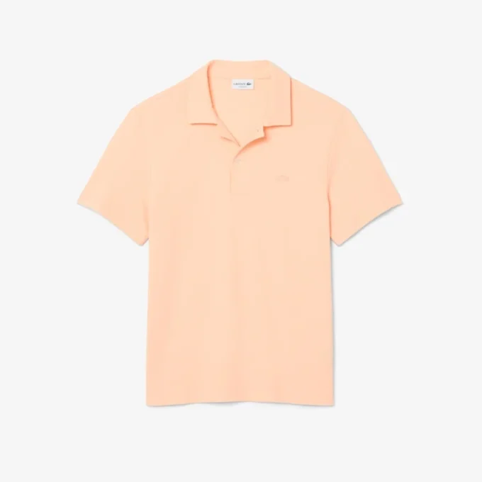 Polo de corte clássico com textura