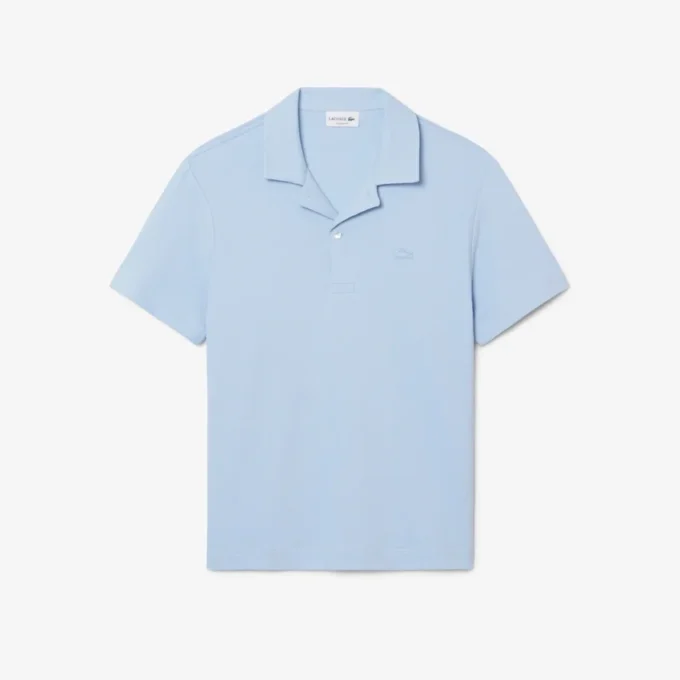 Polo de corte clássico com textura