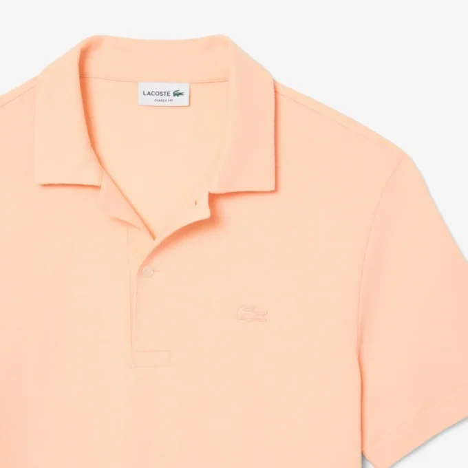 Polo de corte clássico com textura