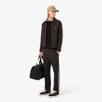 Polo de gola às riscas com corte clássico «Made in France» para homem