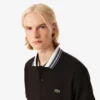 Polo de gola às riscas com corte clássico «Made in France» para homem