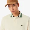 Polo de gola às riscas com corte clássico «Made in France» para homem