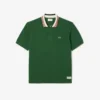 Polo de gola às riscas com corte clássico «Made in France» para homem