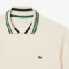 Polo de gola às riscas com corte clássico «Made in France» para homem