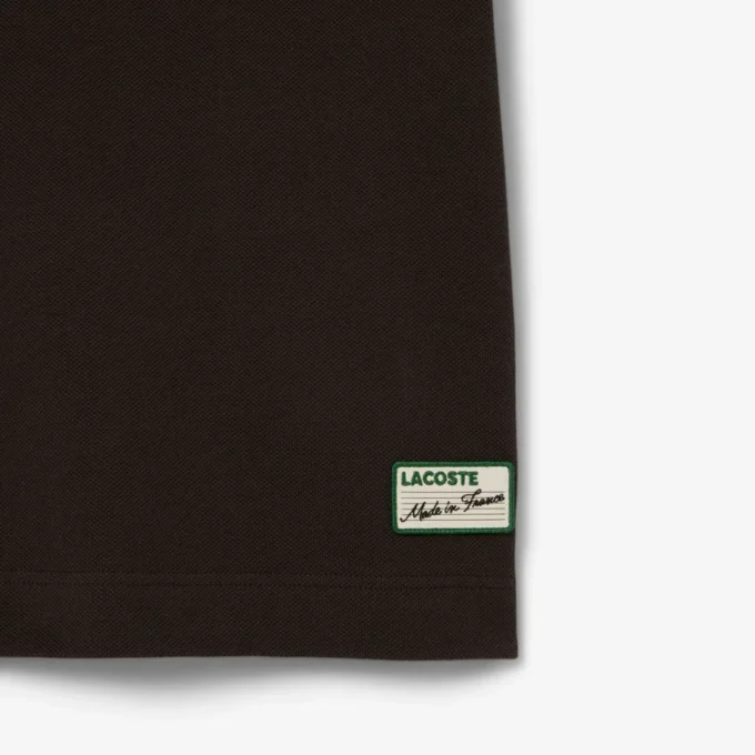 Polo de gola às riscas com corte clássico «Made in France» para homem