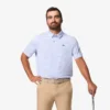 Polo de golfe com proteção UV de corte regular para homem