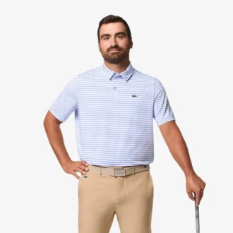 Polo de golfe com proteção UV de corte regular para homem